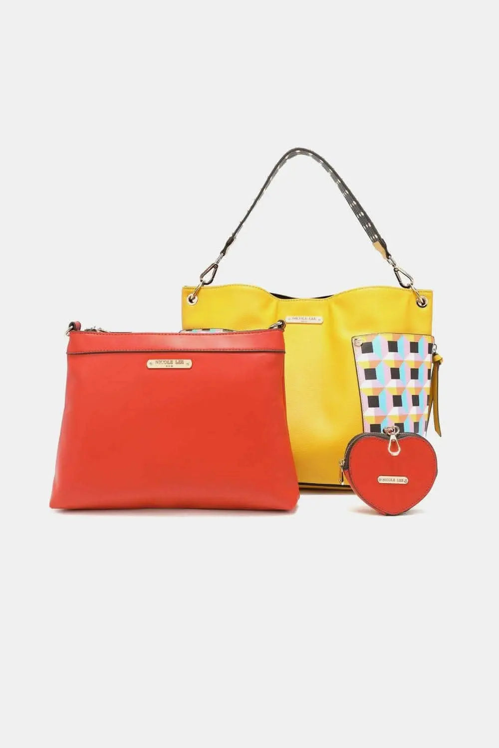 Nicole Lee vegan leather handbag set - Love Salve